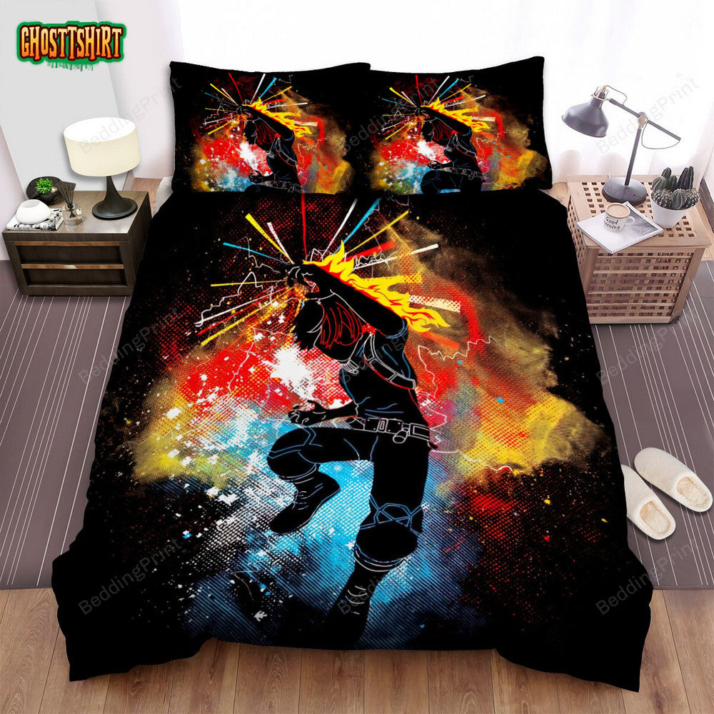 Anime Art Half Cold Half Hot Bed Sheets Duvet Cover Bedding Set