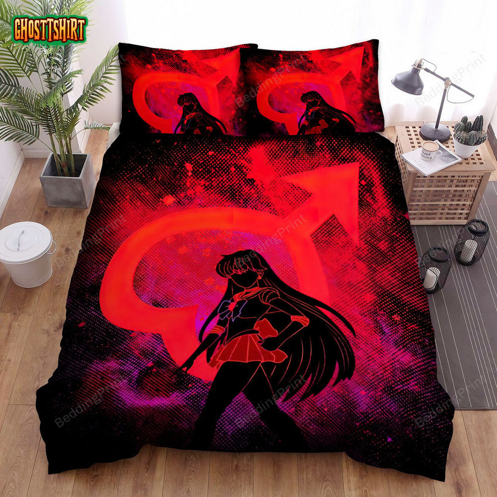 Anime Art Mars Bed Sheets Duvet Cover Bedding Set
