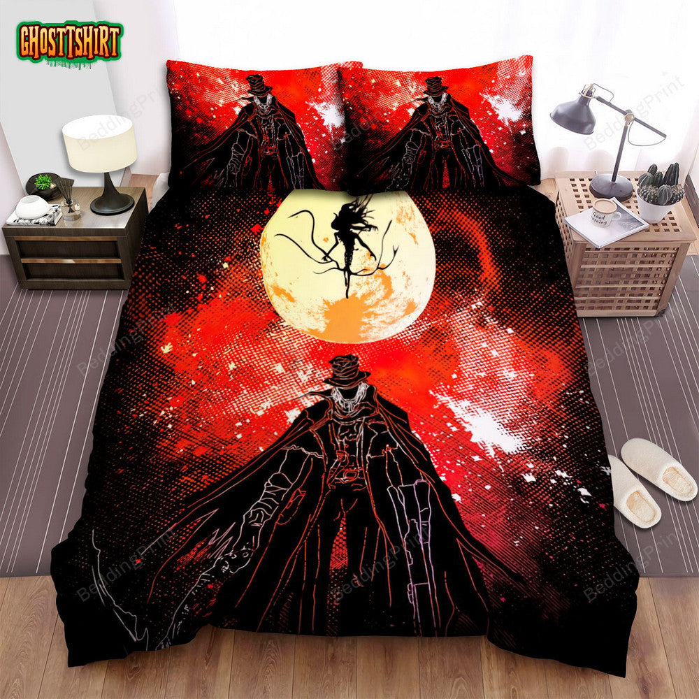 Anime Art Moon Presence Bed Sheets Duvet Cover Bedding Set