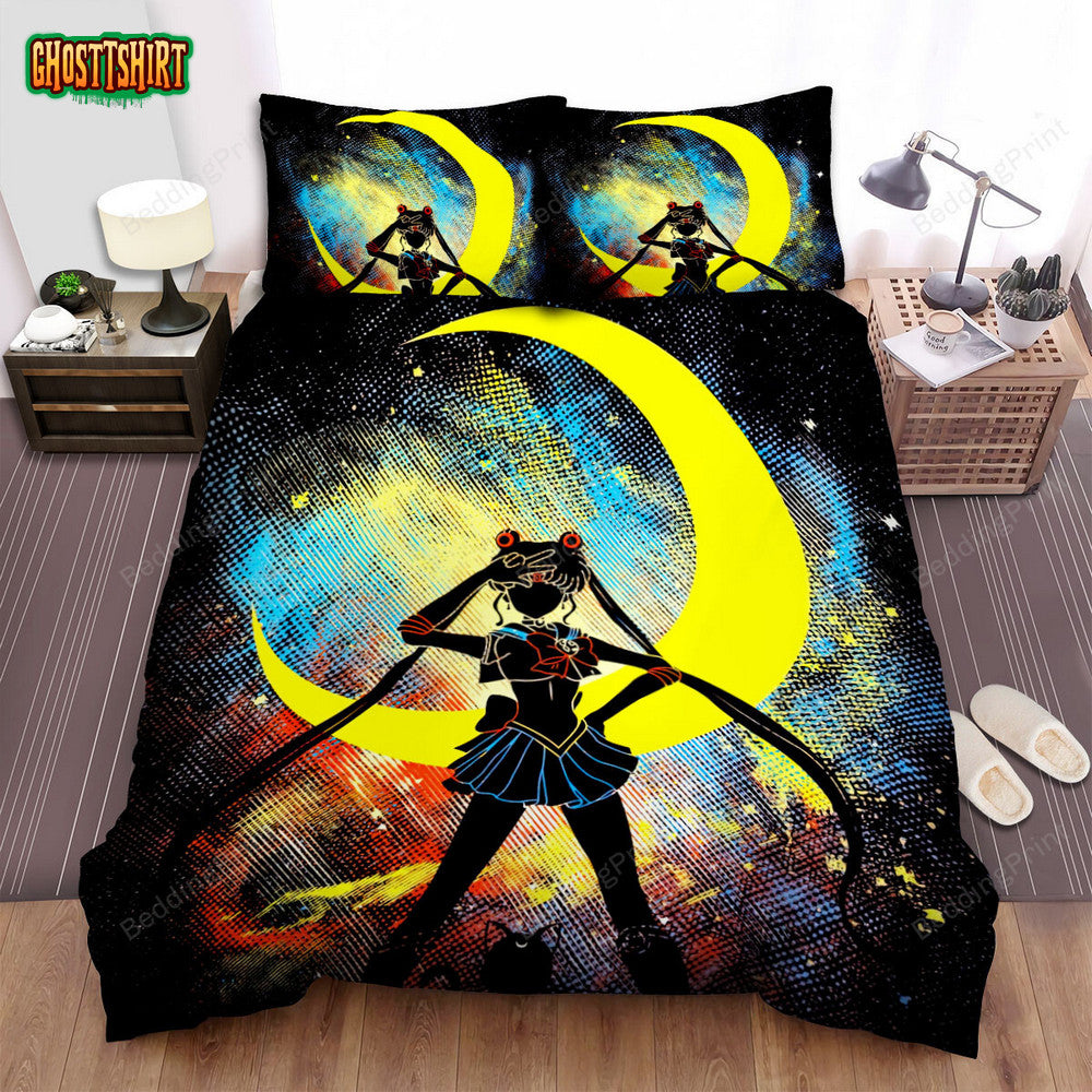 Anime Art Sailor Moon Bed Sheets Duvet Cover Bedding Set