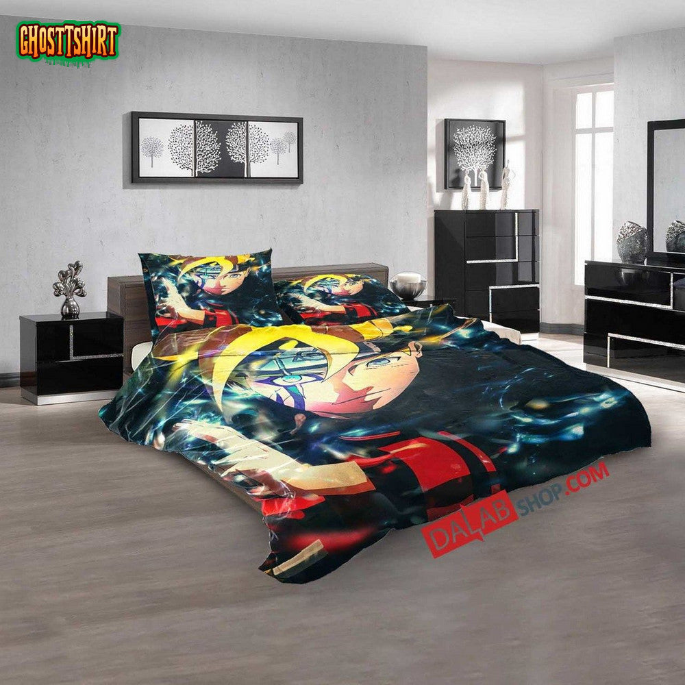 Anime Naruto Boruto D 3D Duvet Cover Bedroom Sets Bedding Set