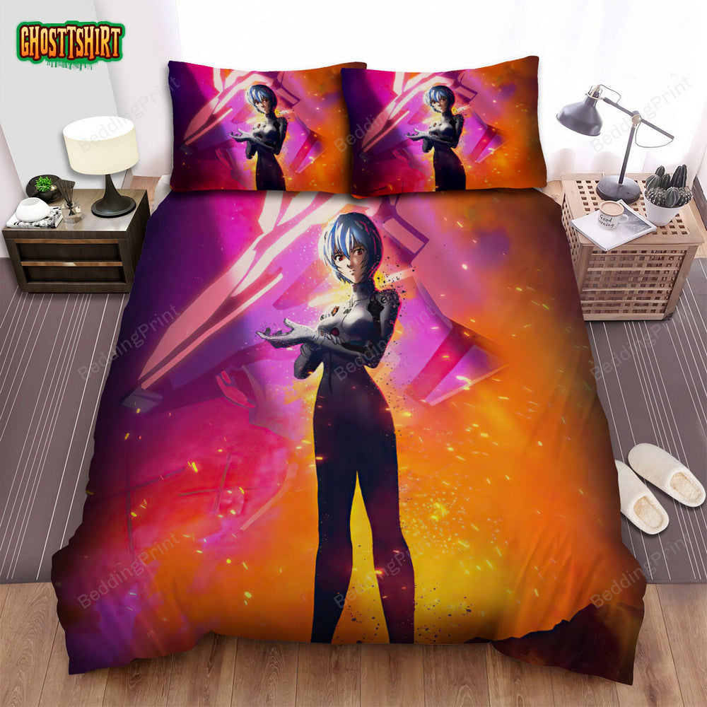 Anime Society Rei Bed Sheets Duvet Cover Bedding Set