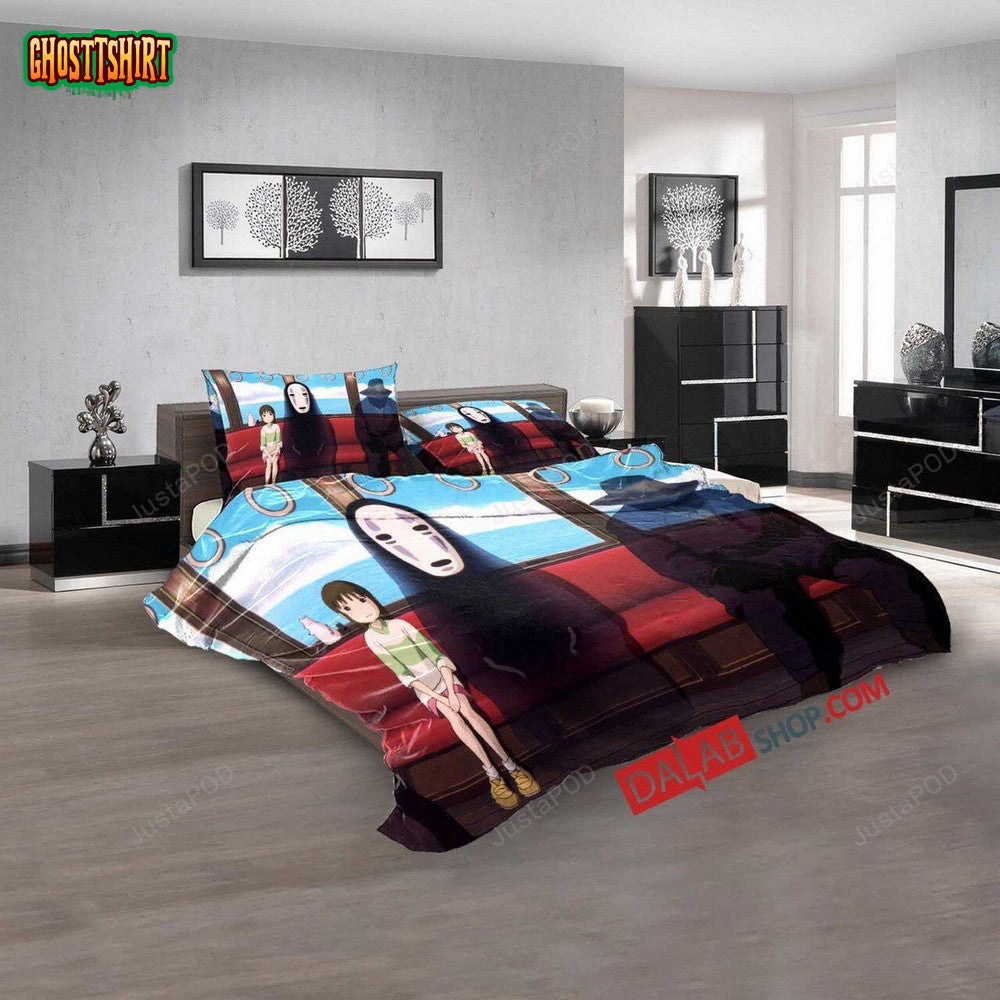 Anime Spirited Away N 3D Duvet Cover Bedroom Sets Bedding Set