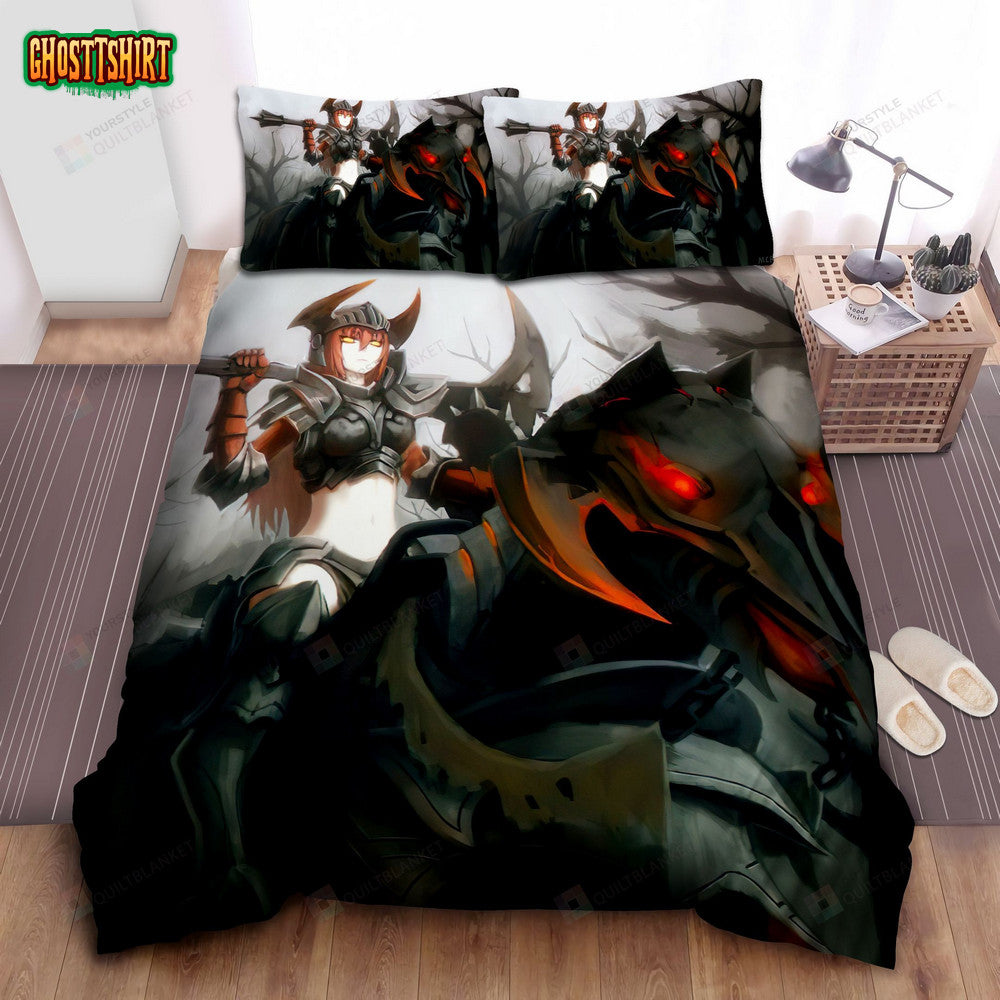Anime Style Of Chaos Knight Bed Sheets Spread Comforter Duvet Cover Bedding Set