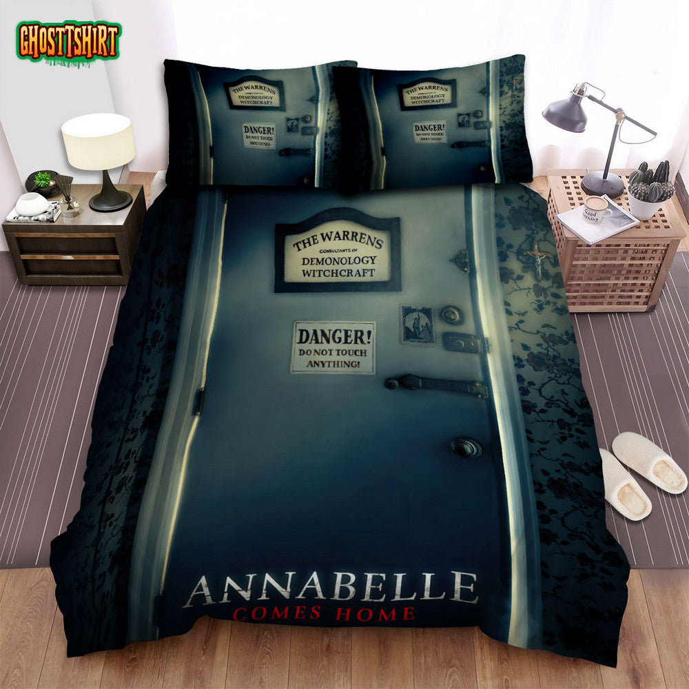 Annabelle Comes Home Door Photo Movie Bed Sheets Spread Comforter Duvet Cover Bedding Set