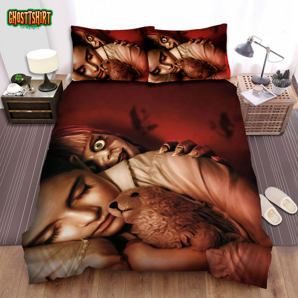 Annabelle Comes Home Movie Sleep Photo Bed Sheets Spread Comforter Duvet Cover Bedding Set