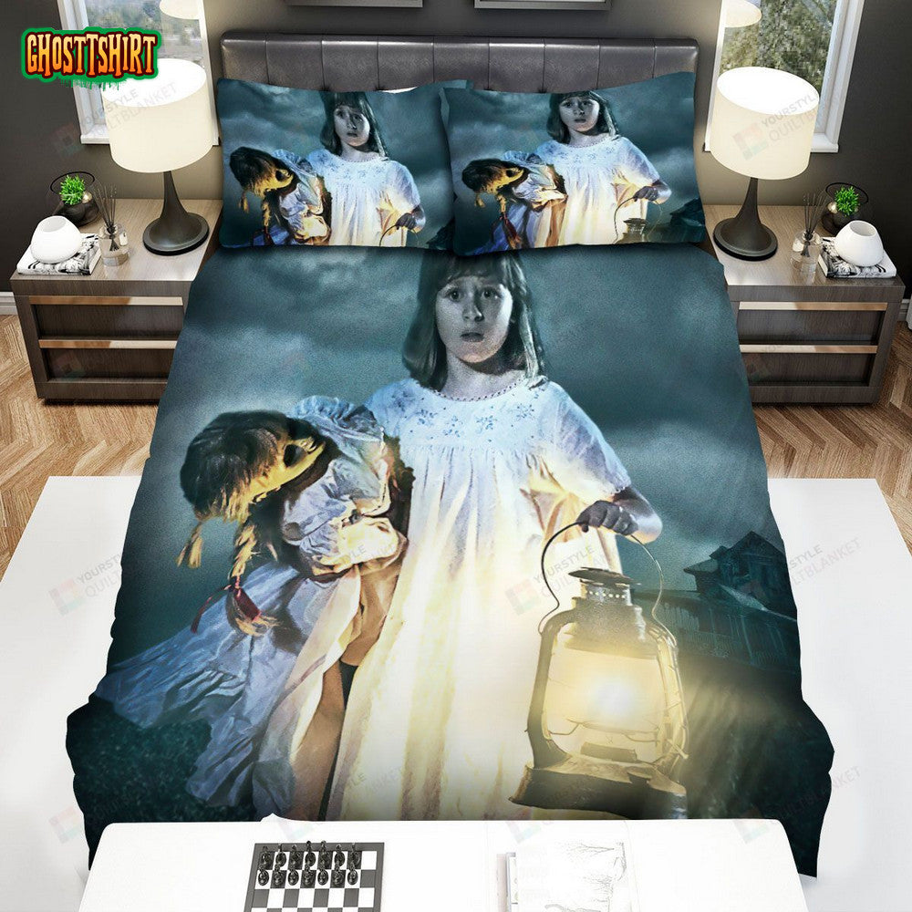 Annabelle Creation Movie Baby Photo Bed Sheets Spread Comforter Duvet Cover Bedding Set