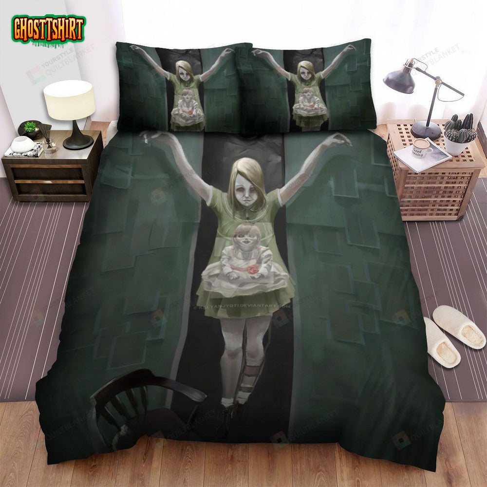 Annabelle Creation Movie Hurt Photo Bed Sheets Spread Comforter Duvet Cover Bedding Set
