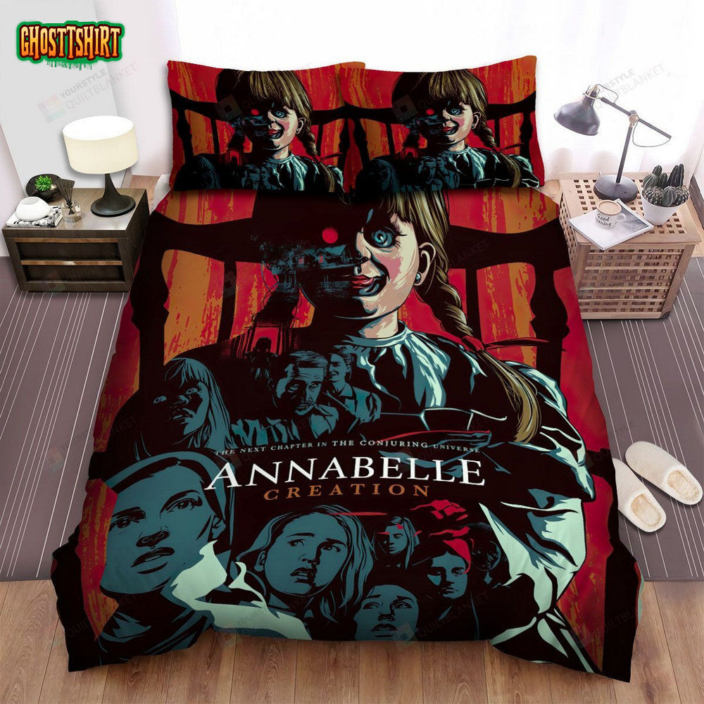 Annabelle Creation Movie Poster Ii Photo Bed Sheets Spread Comforter Duvet Cover Bedding Set