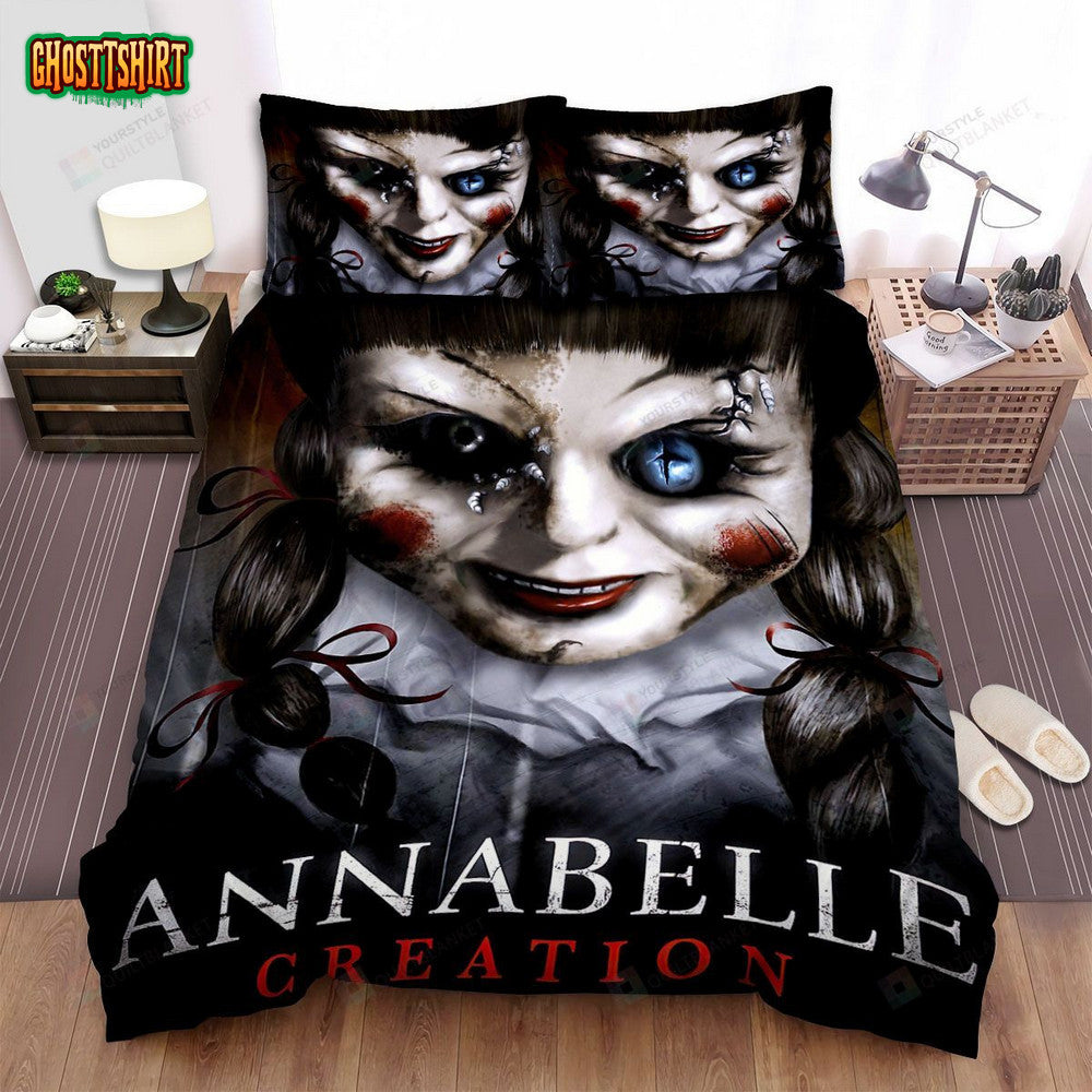 Annabelle Creation Movie Poster V Photo Bed Sheets Spread Comforter Duvet Cover Bedding Set