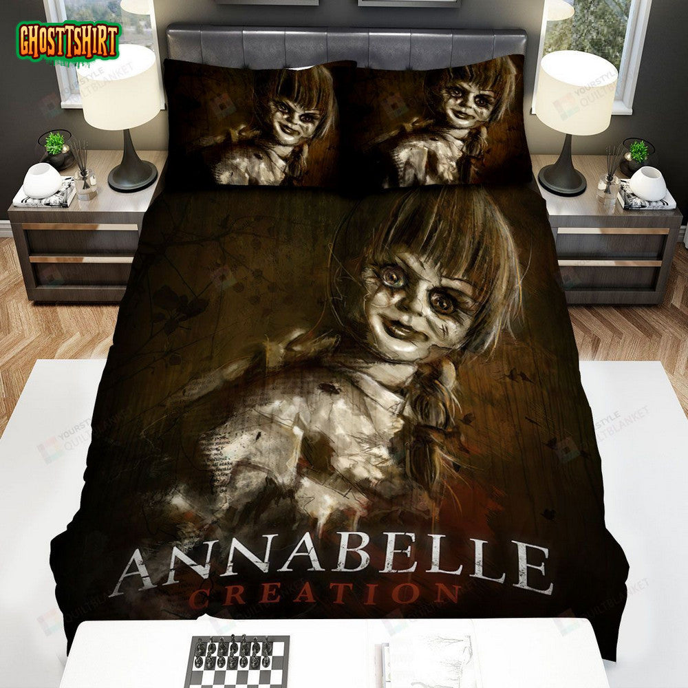 Annabelle Creation Movie Poster Viii Photo Bed Sheets Spread Comforter Duvet Cover Bedding Set