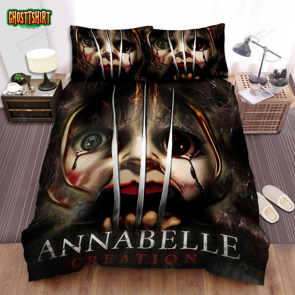 Annabelle Creation Movie Poster Xi Photo Bed Sheets Spread Comforter Duvet Cover Bedding Set
