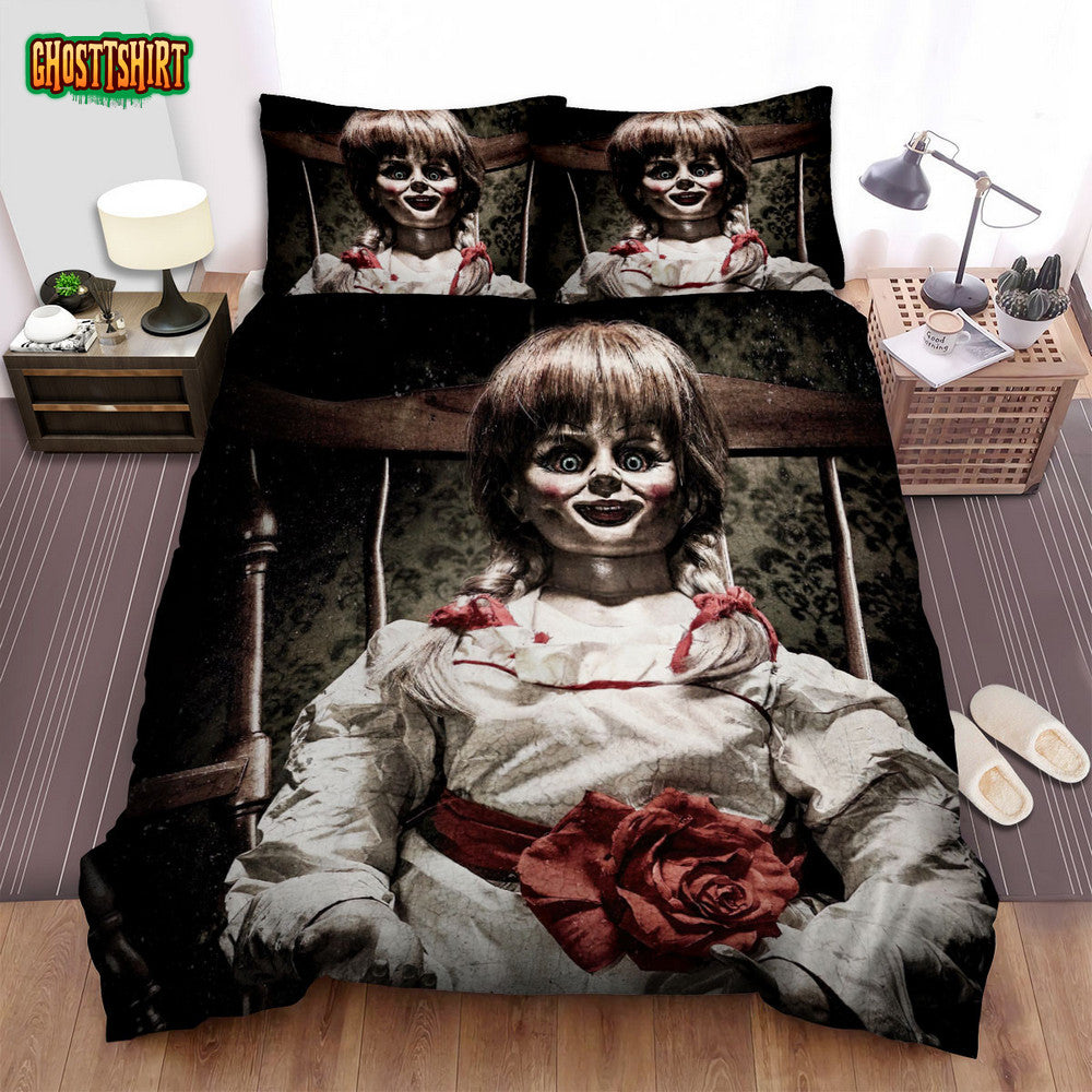 Annabelle (I) (2014) On A Chair Movie Poster Bed Sheets Spread Comforter Duvet Cover Bedding Set