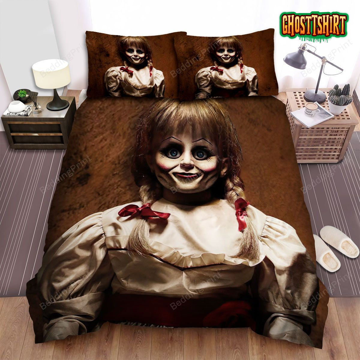 Annabelle (I) 2014 Wallpaper Movie Poster Bed Sheets Duvet Cover Bedding Set