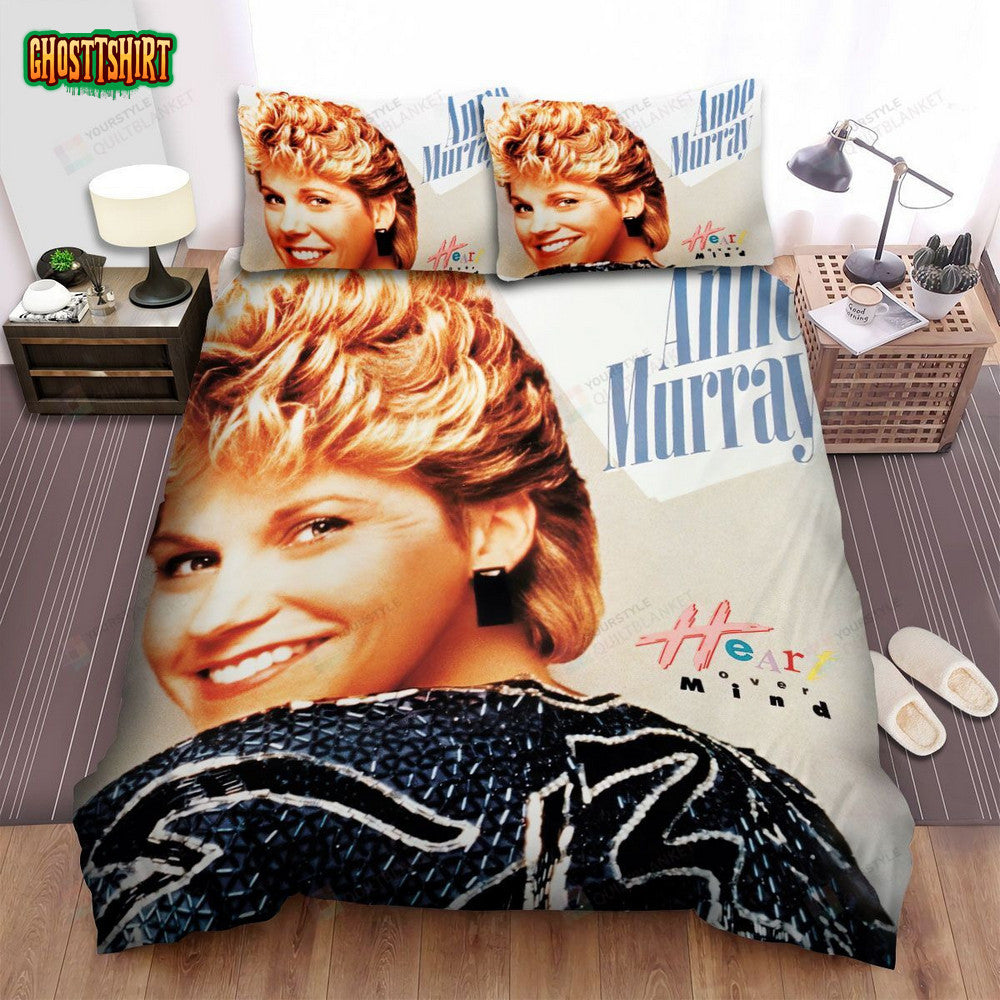 Anne Murray Heart Over Mind Album Cover Bed Sheets Spread Comforter Duvet Cover Bedding Set