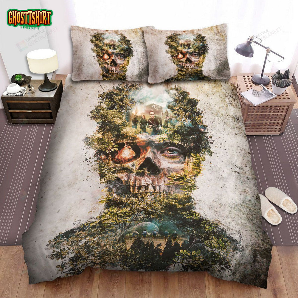 Annihilation Movie Flower Skullcap Photo Bed Sheets Spread Comforter Duvet Cover Bedding Set