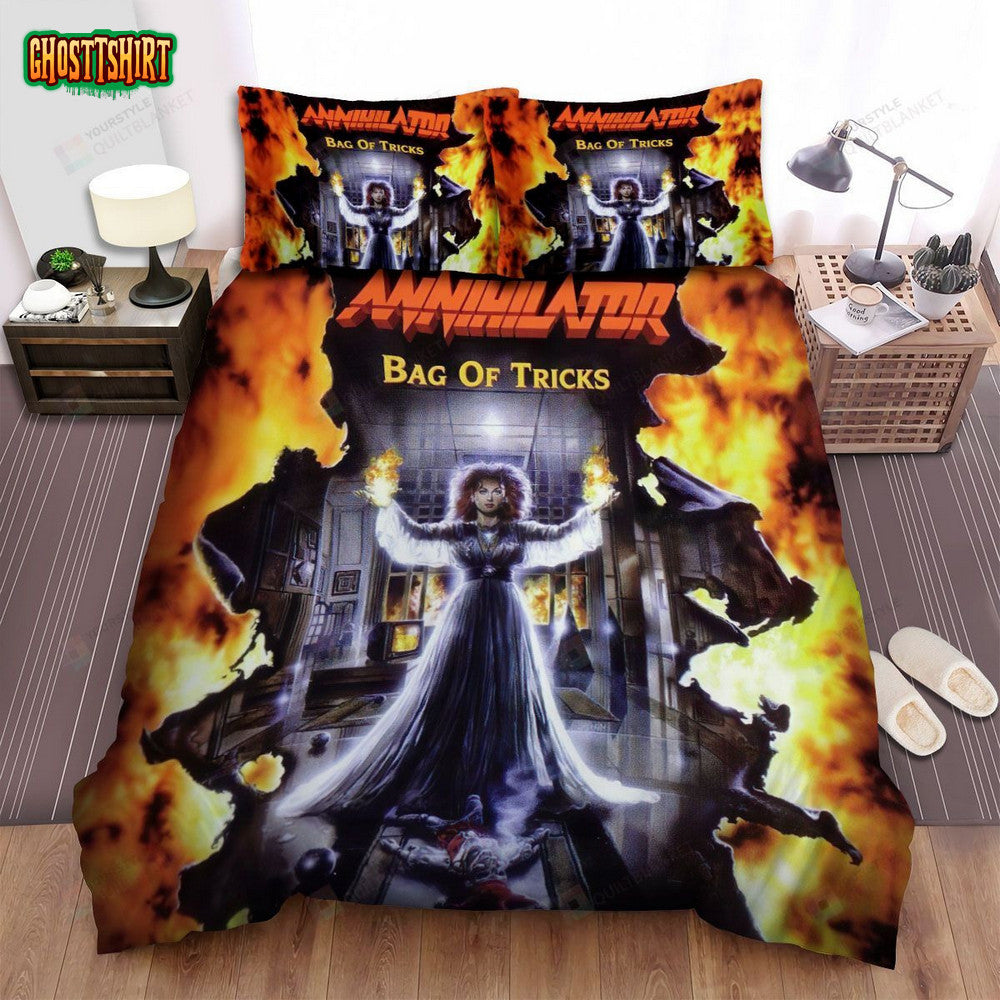 Annihilator Band Album Bag Of Tricks Bed Sheets Spread Comforter Duvet Cover Bedding Set