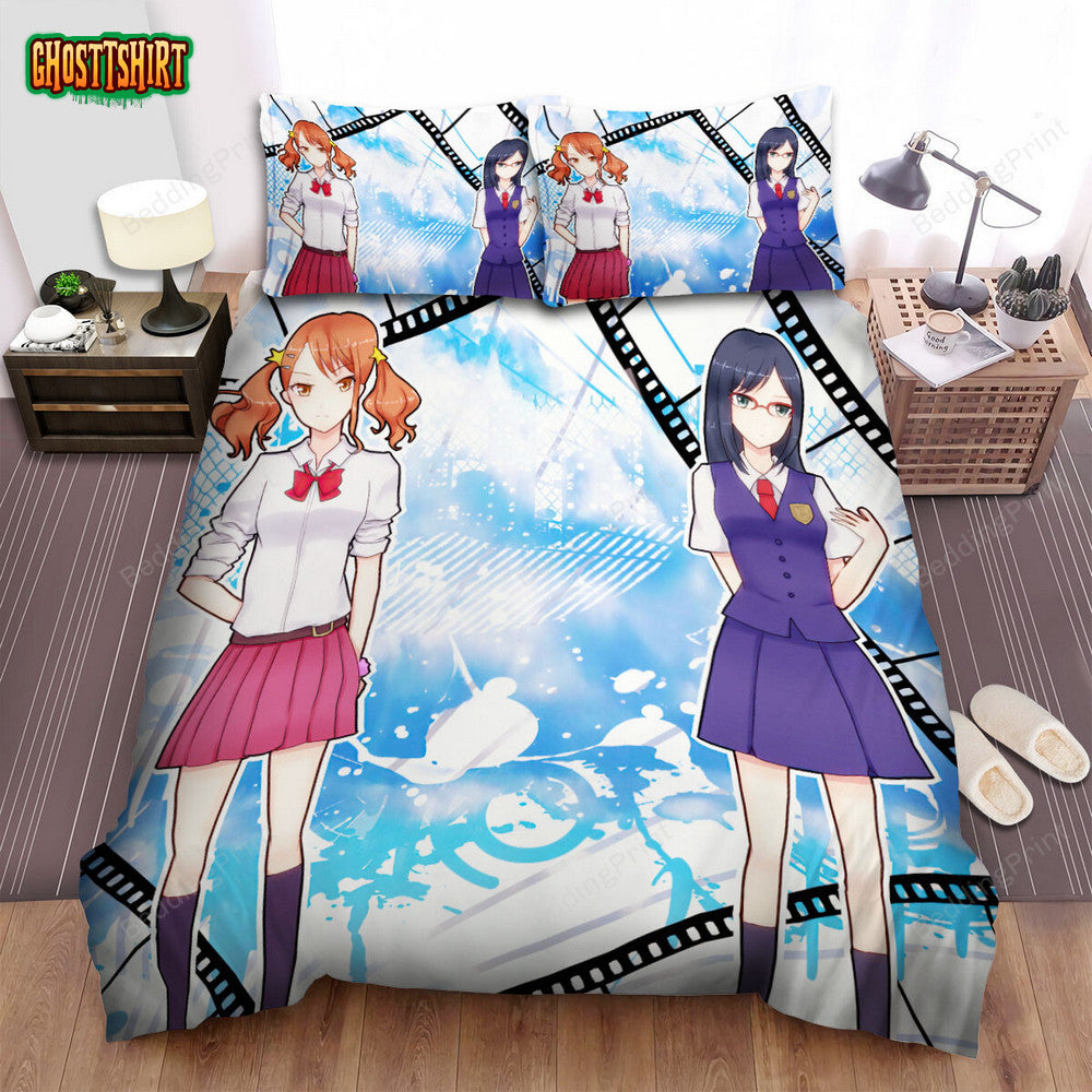Anohana Anjou Naruko & Chiriko Tsurumi Poster Bed Sheets Spread Duvet Cover Bedding Set