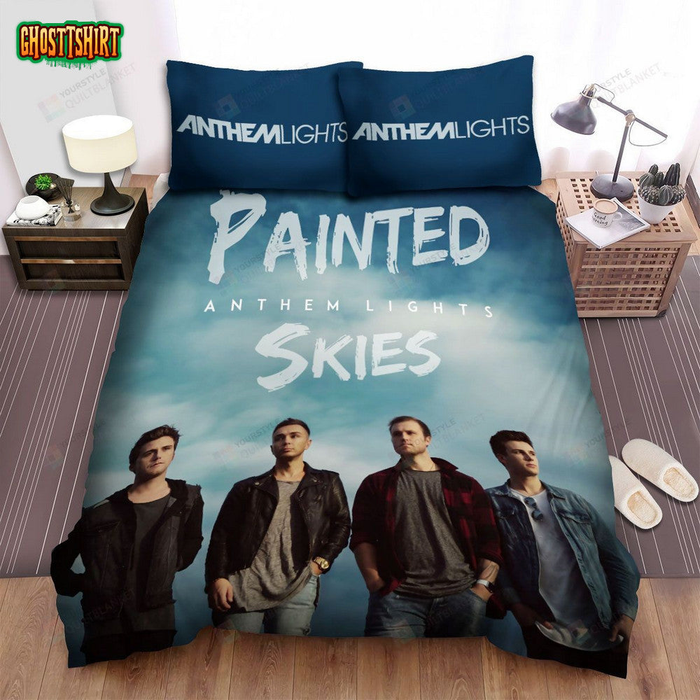 Anthem Lights Album Cover Painted Skies Bed Sheets Spread Comforter Duvet Cover Bedding Set