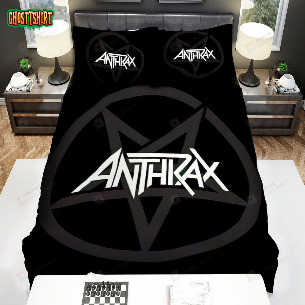 Anthrax Band Logo Bed Sheets Spread Comforter Duvet Cover Bedding Set