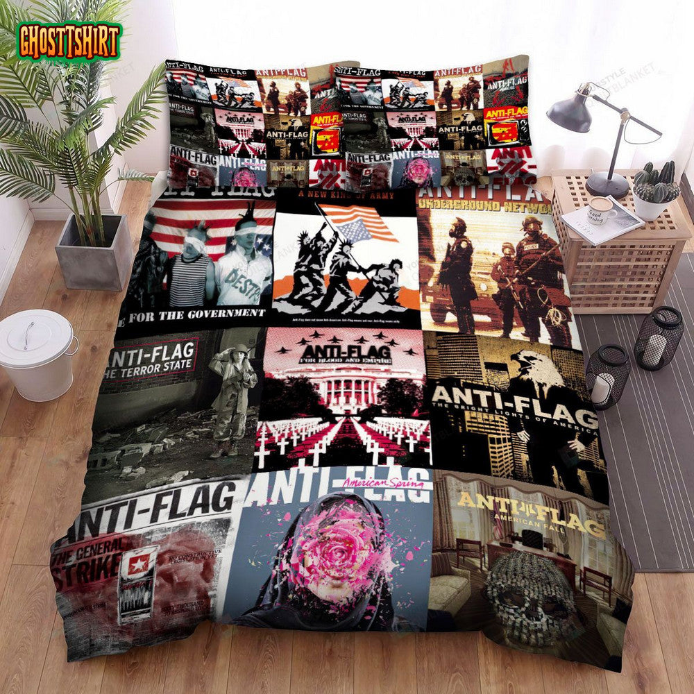 Anti-Flag Album Covers Bed Sheets Spread Comforter Duvet Cover Bedding Set