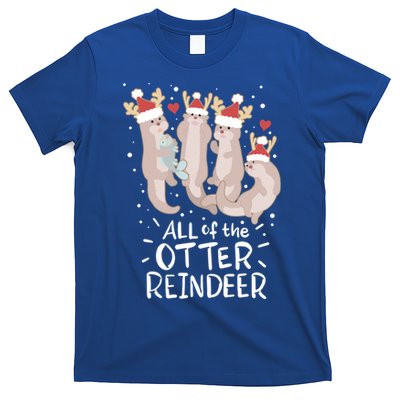 All Of The Otter Reindeer Funny Christmas Gift T-Shirt