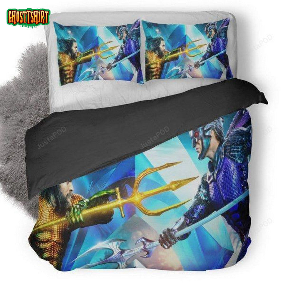 Aquaman And Ocean Master International Poster Duvet Cover Bedding Set