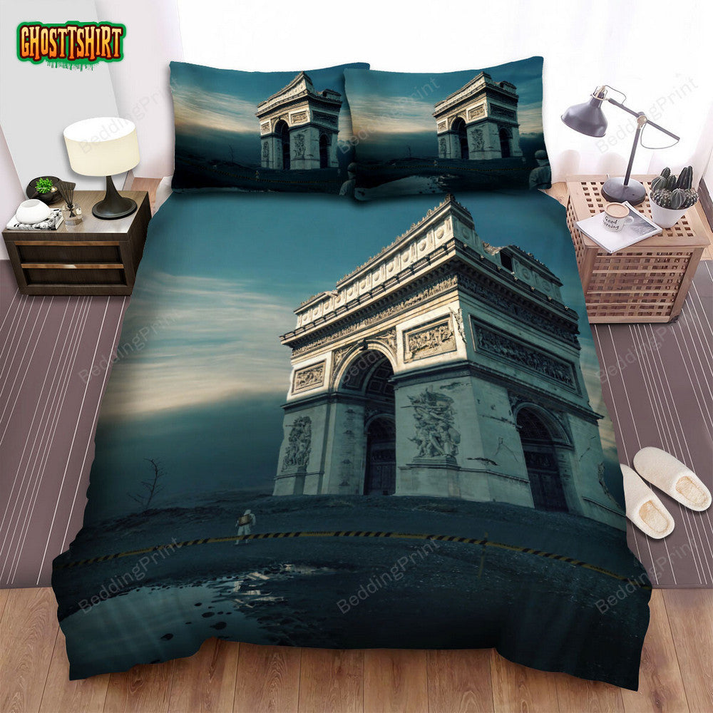 Arc De Triomphe Fantasy Abandoned Disaster Bed Sheets Duvet Cover Bedding Set