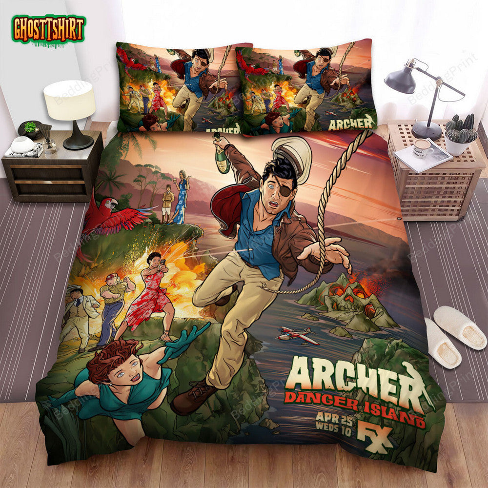 Archer (2009) Movie Escape From Danger Bed Sheets Duvet Cover Bedding Set