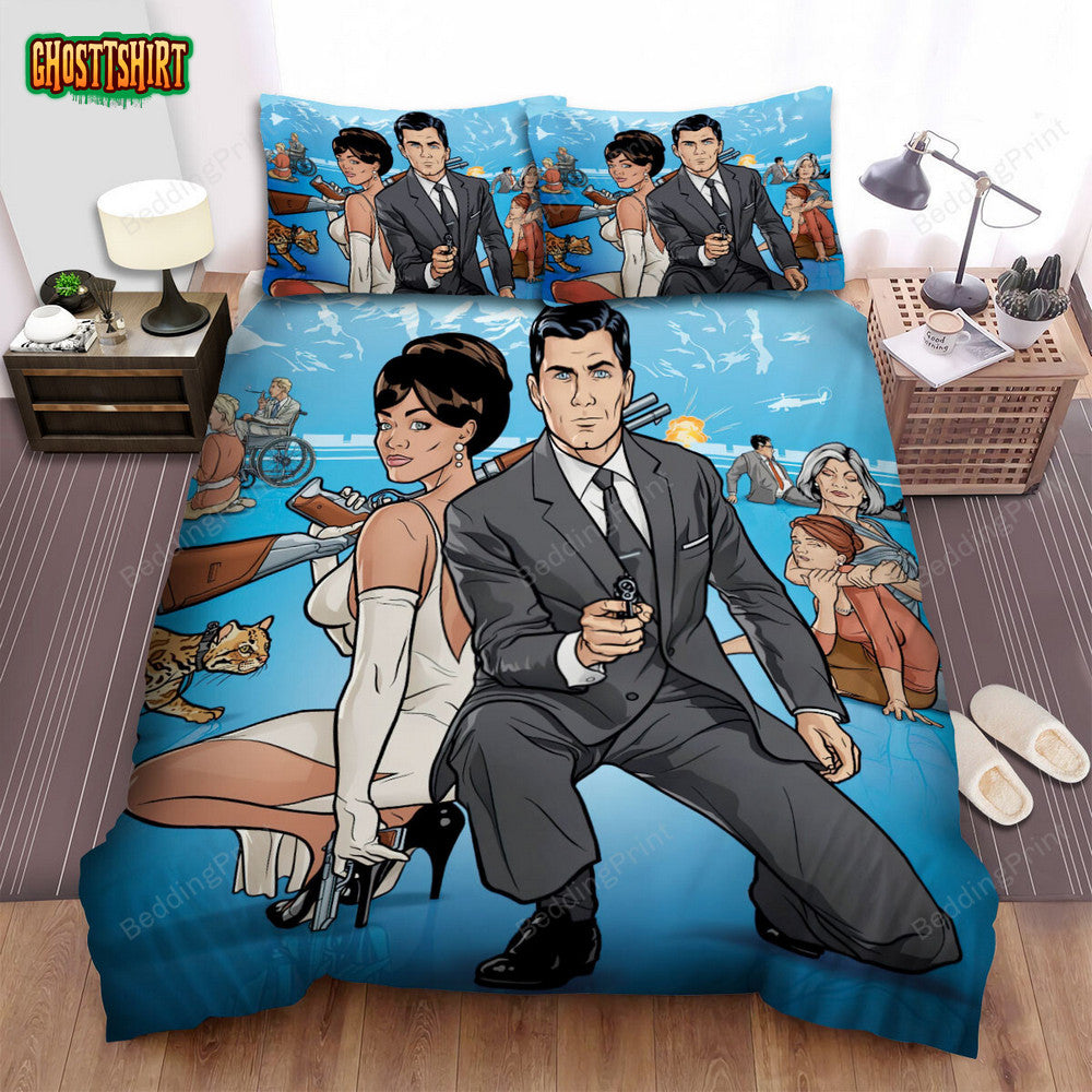 Archer (2009) Movie The Complete Season Three Bed Sheets Duvet Cover Bedding Set