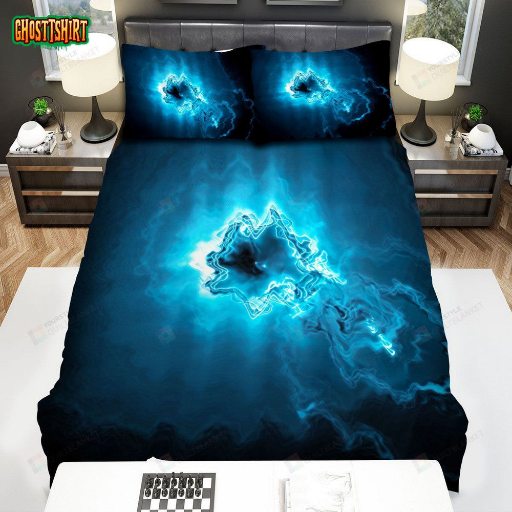 Archive Band, Black And Blue Bed Sheets Spread Duvet Cover Bedding Set
