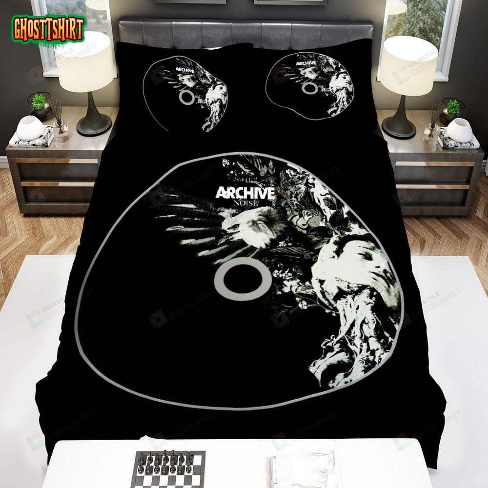 Archive Band, Noise Disc Bed Sheets Spread Duvet Cover Bedding Set