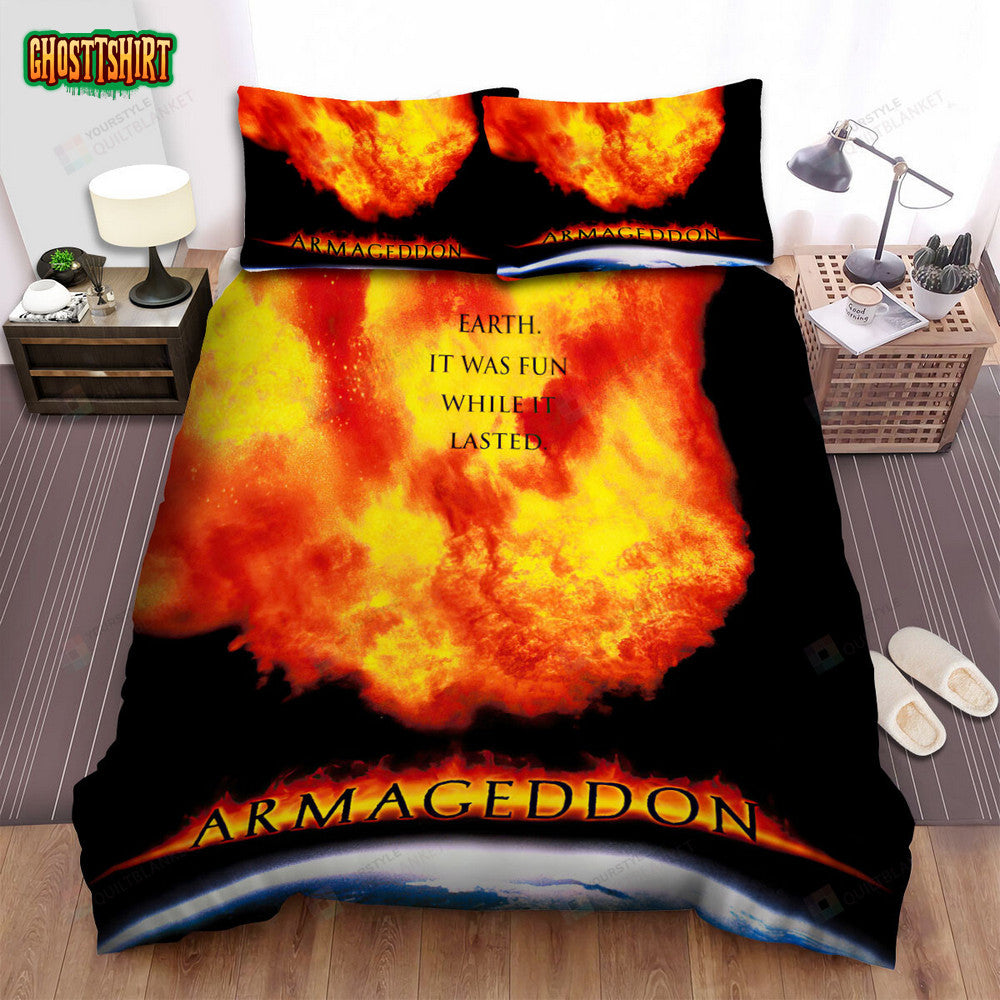 Armageddon Movie Poster 3 Bed Sheets Duvet Cover Bedding Set