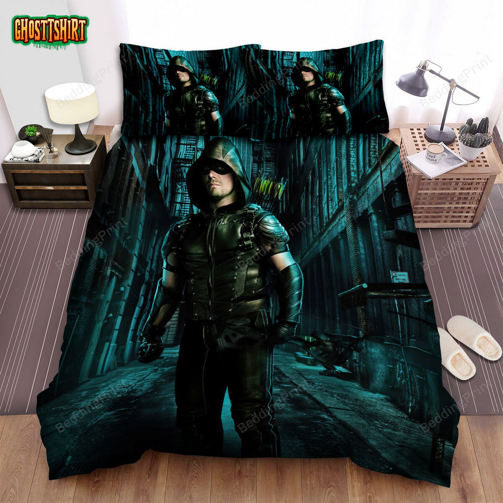 Arrow (2012–2020) Movie Poster Fanart 3 Bed Sheets Duvet Cover Bedding Set