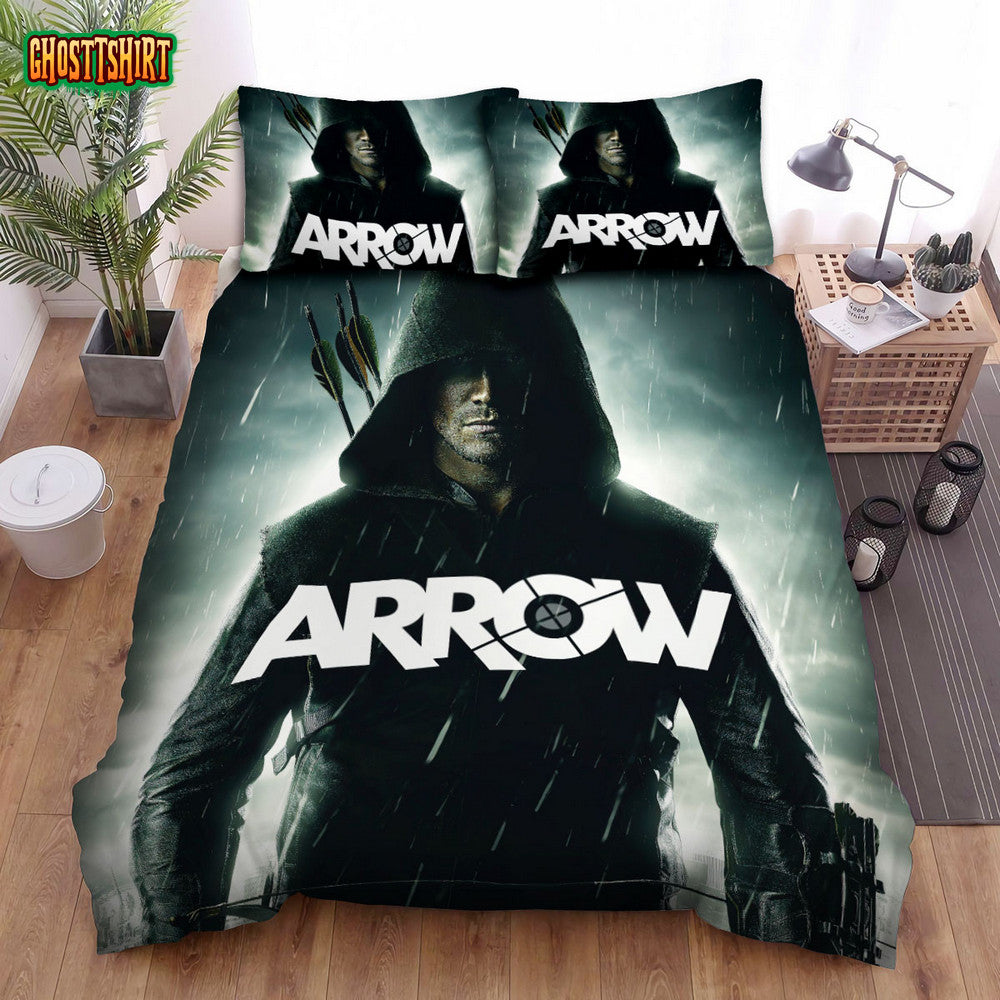 Arrow (2012–2020) Movie Poster Fanart Bed Sheets Duvet Cover Bedding Set
