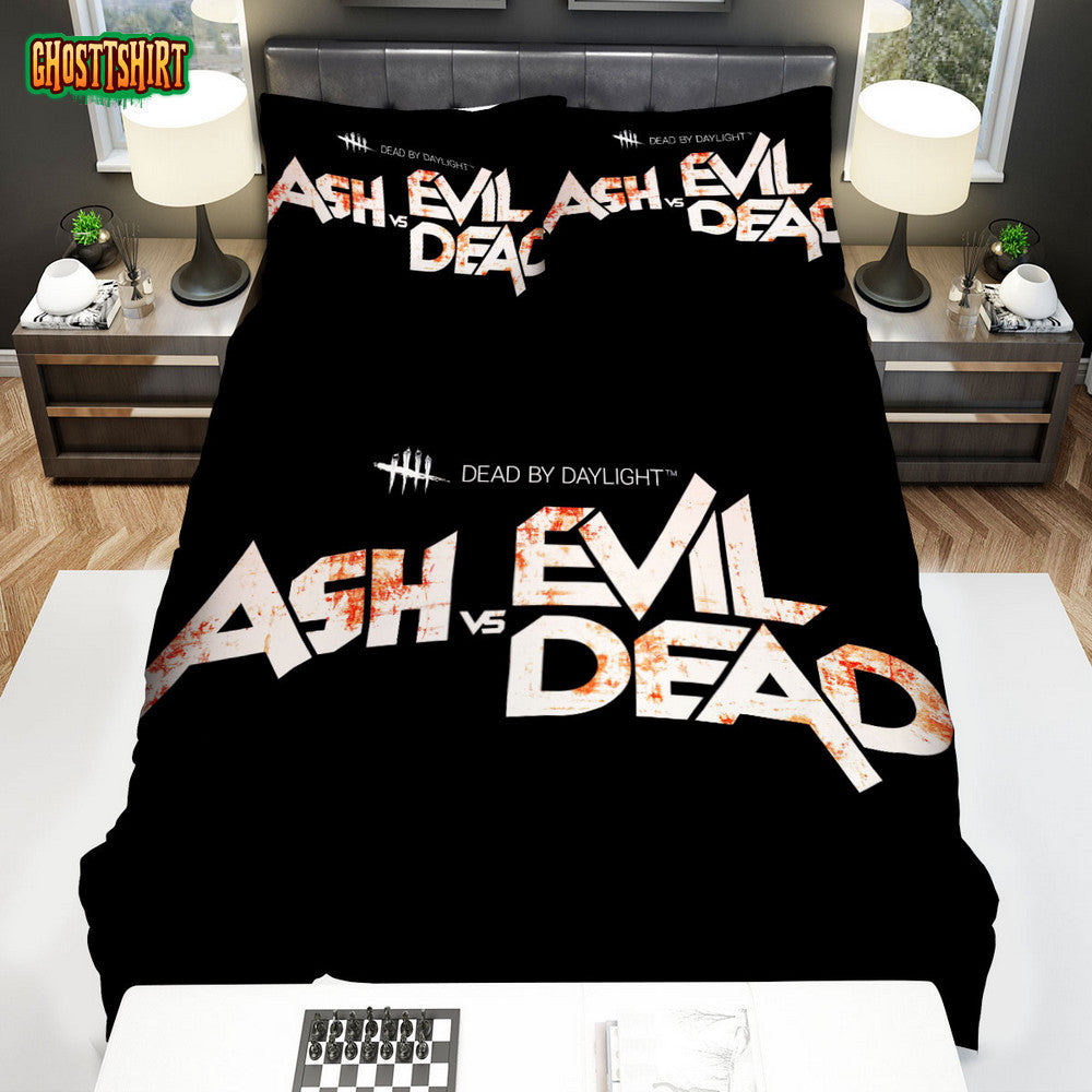 Ash Vs Evil Dead (2015-2018) Logo Poster Bed Sheets Spread Comforter Duvet Cover Bedding Set