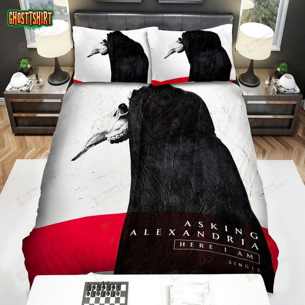 Asking Alexandria Here I Am Single Cover Bed Sheets Spread Comforter Duvet Cover Bedding Set