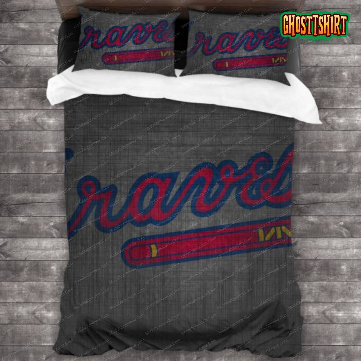 Atlanta Braves Baseball Sport 4 Bedding Set