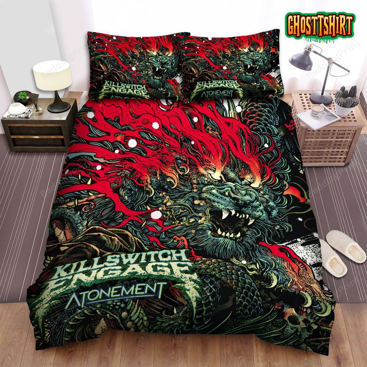 Atonement Banner Killswitch Engage Bed Sheets Duvet Cover Bedding Set