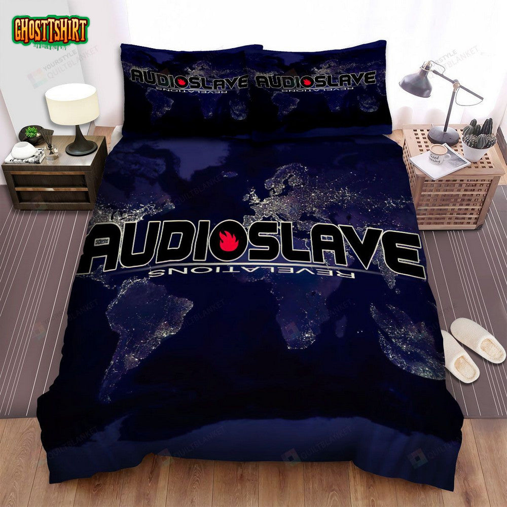 Audioslave Music Band Revelations Artwork Bed Sheets Spread Comforter Duvet Cover Bedding Set