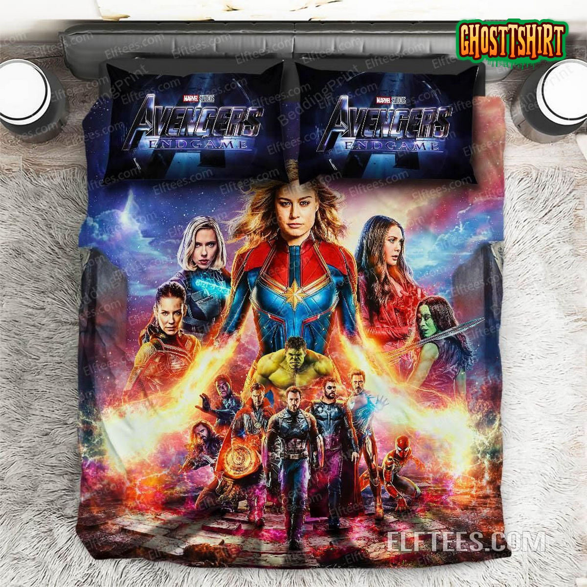 Avengers Endgame Marvel Thanos Final Fight Bedding Set