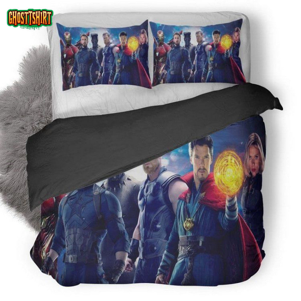 Avengers Infinity War Superheroes Main Poster Duvet Cover Bedding Set