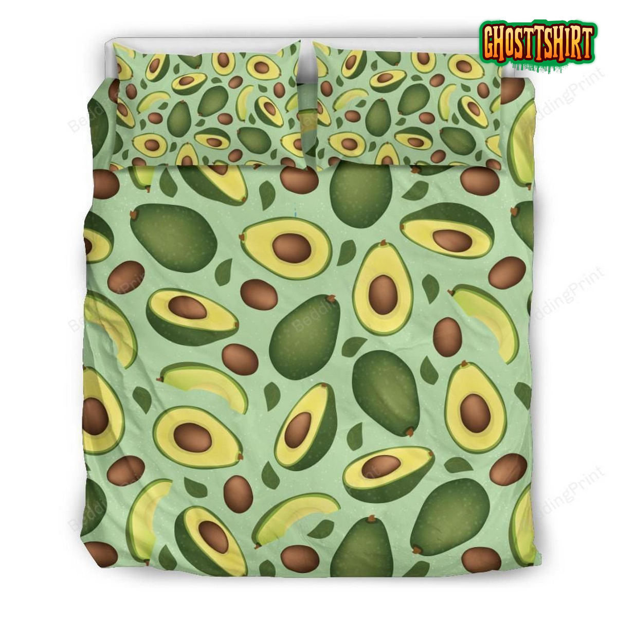 Avocado Bed Sheets Duvet Cover Bedding Set