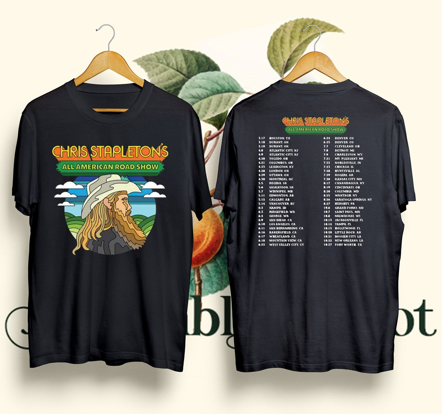 Chris Stapleton All American Road Show Tour tshirt