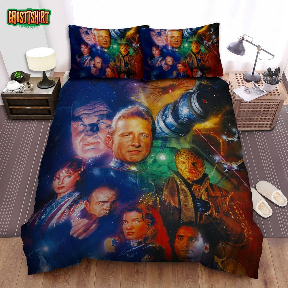 Babylon 5 (1993-1998) Movie Fanart Poster Bed Sheets Spread Comforter Duvet Cover Bedding Set