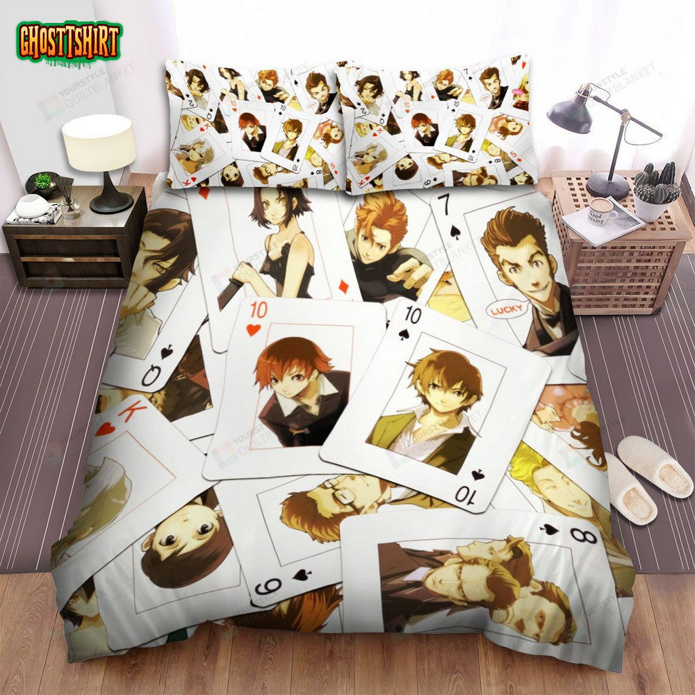 Baccano Characters Cards Bed Sheets Spread Comforter Duvet Cover Bedding Set