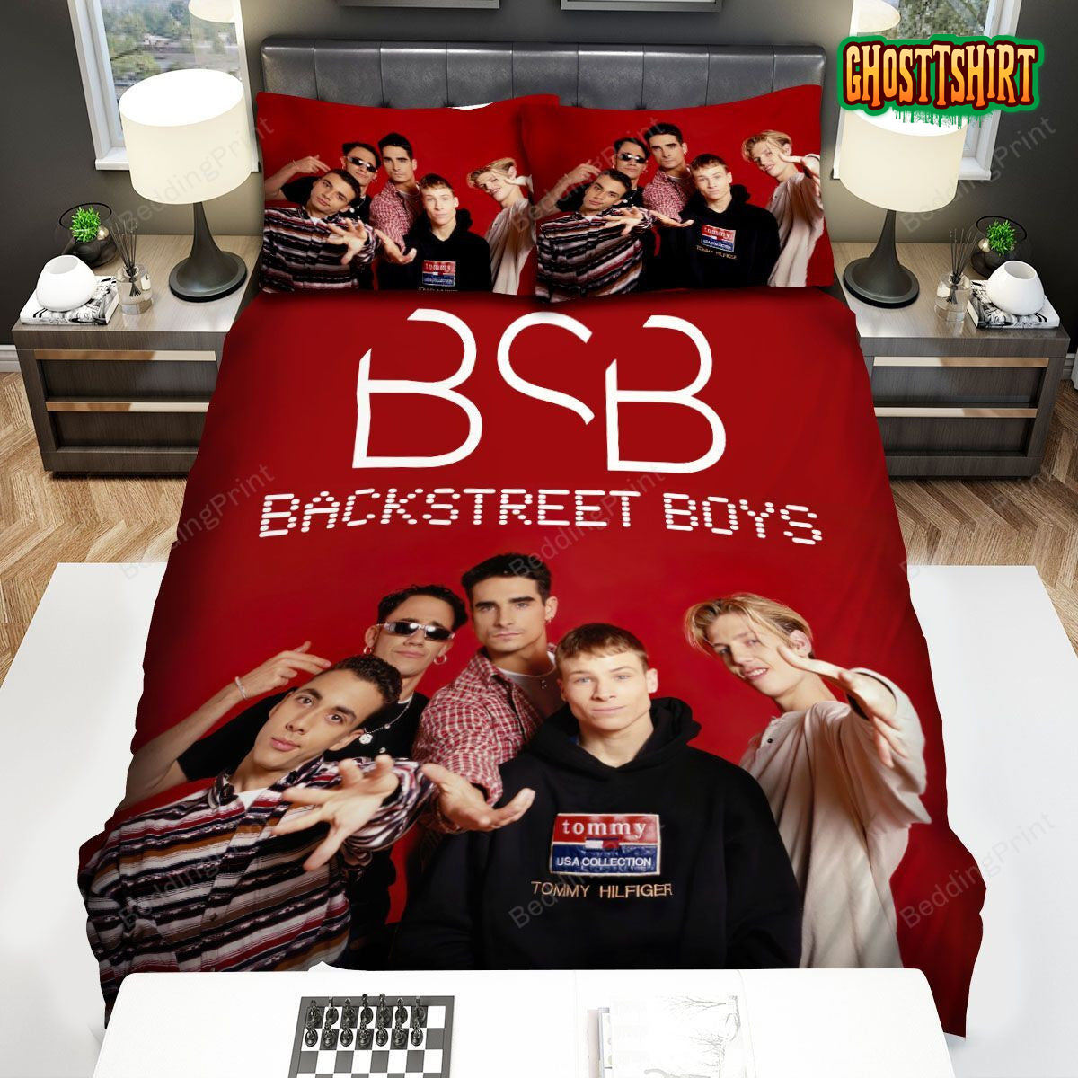 Backstreet Boys 90s Photoshoot Bed Sheets Spread Duvet Cover Bedding Set