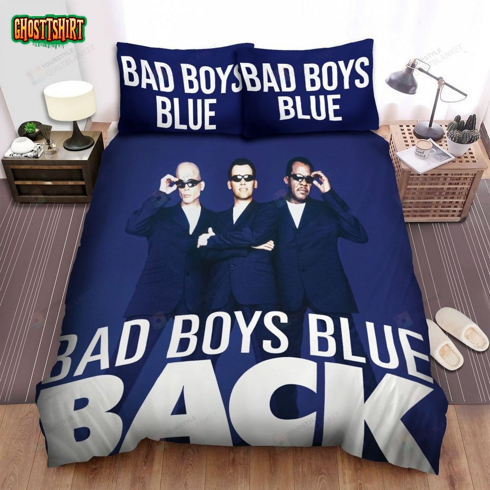 Bad Boys Blue Music Back Album Cover Bed Sheets Spread Comforter Duvet Cover Bedding Set