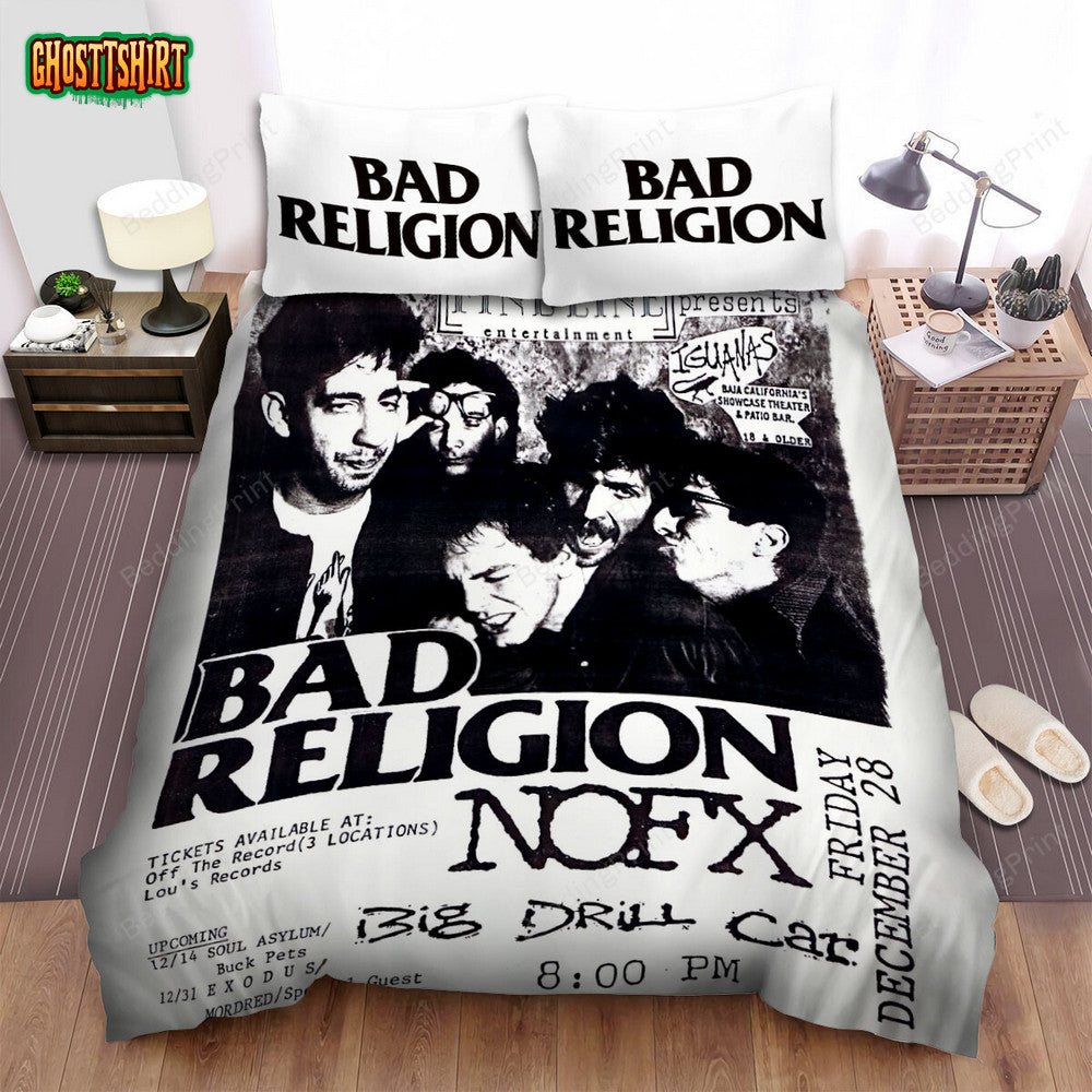Bad Religion Band Big Drill Car Poster Bed Sheets Duvet Cover Bedding Set