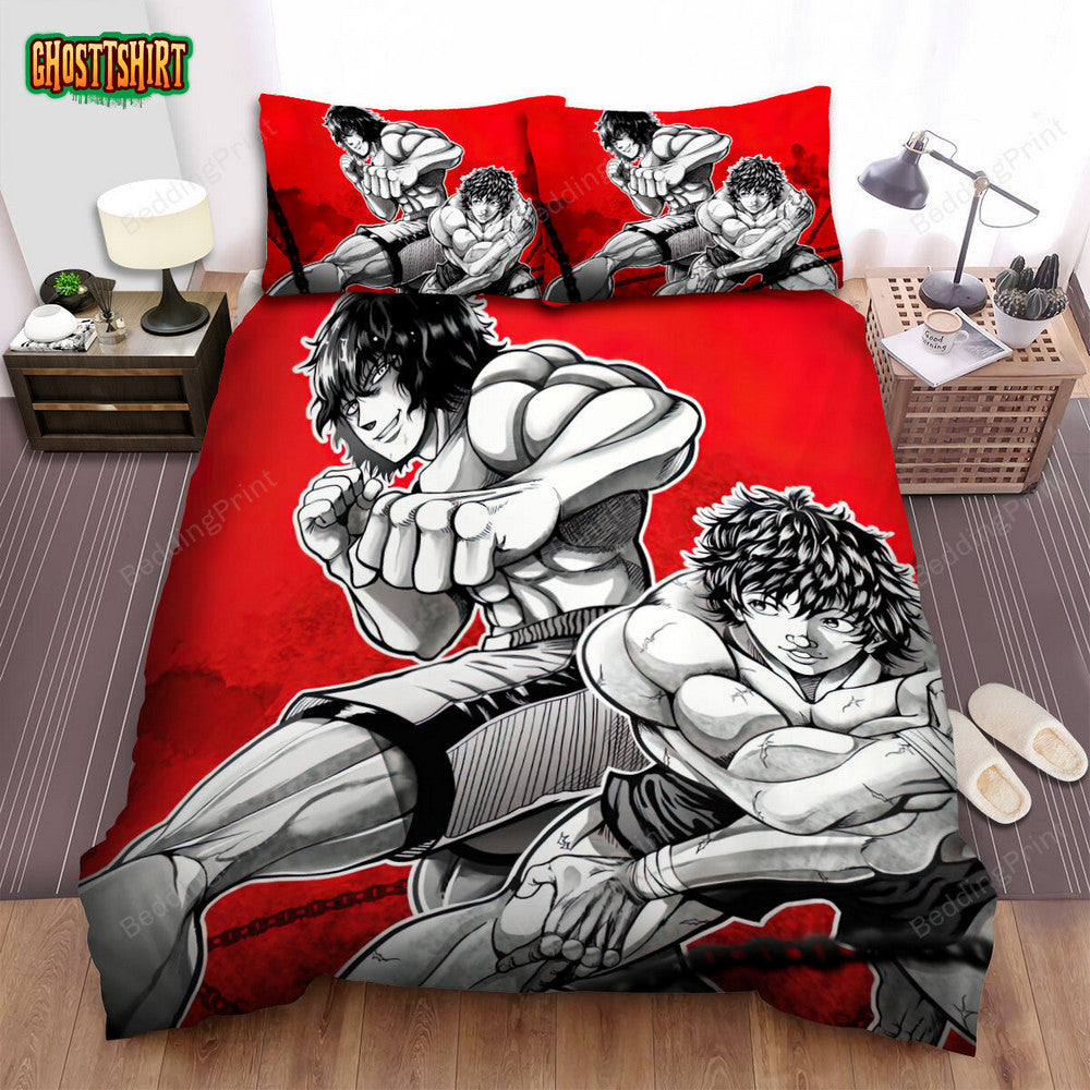 Baki Hanma & Ohma Tokita Poster Bed Sheets Spread Duvet Cover Bedding Set